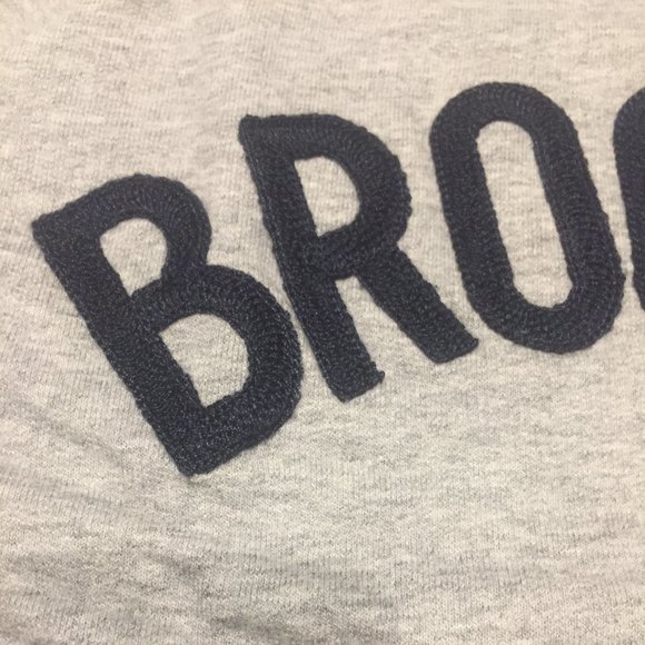 J.CREW Embroidered BROOKLYN sweatshirt - NWT - Picture 3 of 4